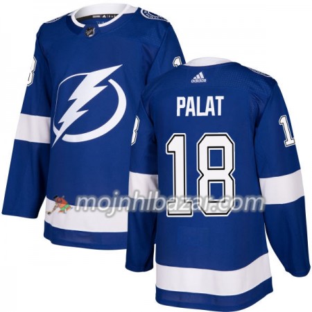 Dresovi Tampa Bay Lightning Ondrej Palat 18 Adidas 2017-2018 Plava Authentic - Muške Dresovi Tampa Bay Lightning Ondrej Palat 18 Adidas 2017-2018 Plava Authentic - Muške